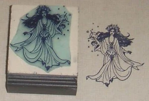 Estampilla de goma de bruja con esfera de Amazing Arts - Imagen 1 de 1