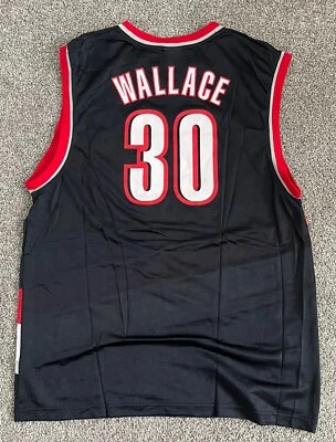 RASHEED WALLACE #30 NBA Portland Trailblazers Reebok Jersey Black L - Image 1 of 4