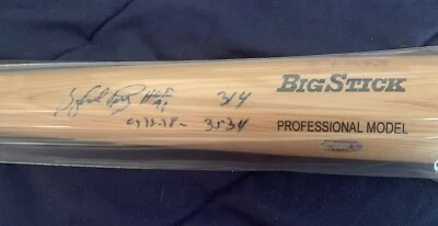 Gaylord Perry 4x Надписи Авто Rawlings Статическая Бита с Сертификатом подлинности RJ Пожалуйста, Читайте - Изображение 1 из 4