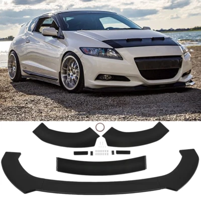 Kit de carrocería divisor alerón labial parachoques delantero negro brillante para Honda CR-Z 2011-2016 Foto 1 de 4
