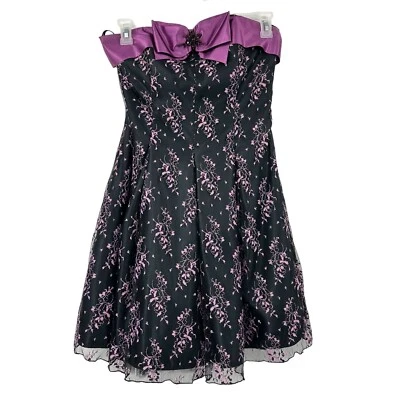 Vestido de encaje vintage Jessica McClintock Gunne Sax talla 9 floral hada caprichoso graduación  Foto 1 de 4