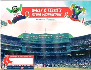 BASEBALL Workbook BOSTON RED SOX Wally & Tessie STEM  (Museum Of Science) - Picture 1 of 3