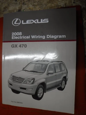 2008 LEXUS GX 470 ORIGINAL FACTORY ELECTRICAL WIRING DIAGRAMS MANUAL SERVICE - Image 1 of 4