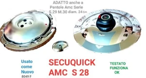 SECUQUICK Amc S28 x Pentole 24CM +ISTRUZ. dUso x Cambi Guarnizioni Puliz TEST OK - Imagen 1 de 11