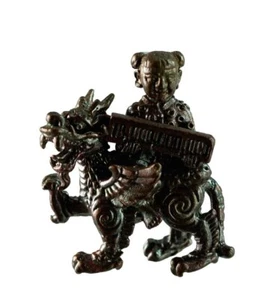 Statuette Lion dragon Gardien Temple Kirin Pixiu Pi Yao  - 454   D2 - Picture 1 of 6