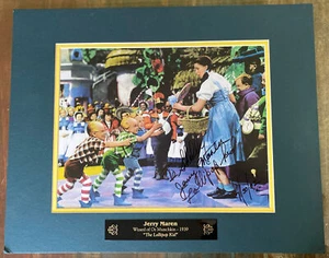 WIZARD OF OZ MUNCHKIN 1939 "LOLLIPOP KID" SIGNED PHOTO by Jerry Maren to Shelly - Bild 1 von 12