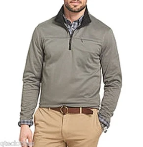 VAN HEUSEN TRAVELER $89 NUEVA Gris Mangas Largas Cremallera Sudadera Camisa Grande Alta 2XL QCO - Imagen 1 de 5
