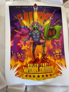 MURS Attacks x Trap Toys LTD Signed Art Print (Only 50 Produced!) 🚚✅ - Picture 1 of 1