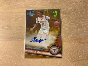 2023-24 Bowman University Chrome Basketball Chris Johnson Gold Lava Auto 19/50 - Picture 1 of 2