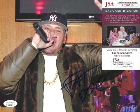 Fat Joe Signed 8x10 Photo w/ JSA COA #AC40710 Terror Squad Cover