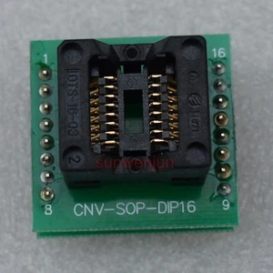 TNM 516S2-150 8-16 PIN adattatore/adattatore presa IC ZIF 150mil SOP16/SOIC16 - DIP16 - Foto 1 di 7