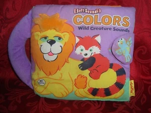 Soft Play Soft Sounds COLORS Wild Creature Sounds Baby Fabric Book - Picture 1 of 8