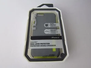 INCIPIO IPH-300 DUALPRO DUAL LAYER CASE FOR iPHONE6 iPHONE 6S GREY/YELLOW NEW - Picture 1 of 3