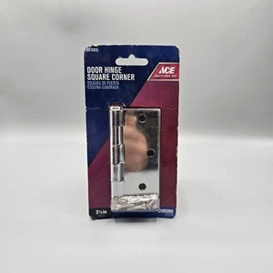 Door Hinge Square Corner 3.5" Chrome Finish #5019926 - Picture 1 of 6