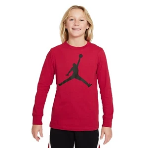 Nike Jordan Gym Red/Black 95A476-R78 Big Kids' (Boys') Long-Sleeve T-Shirt - Picture 1 of 3