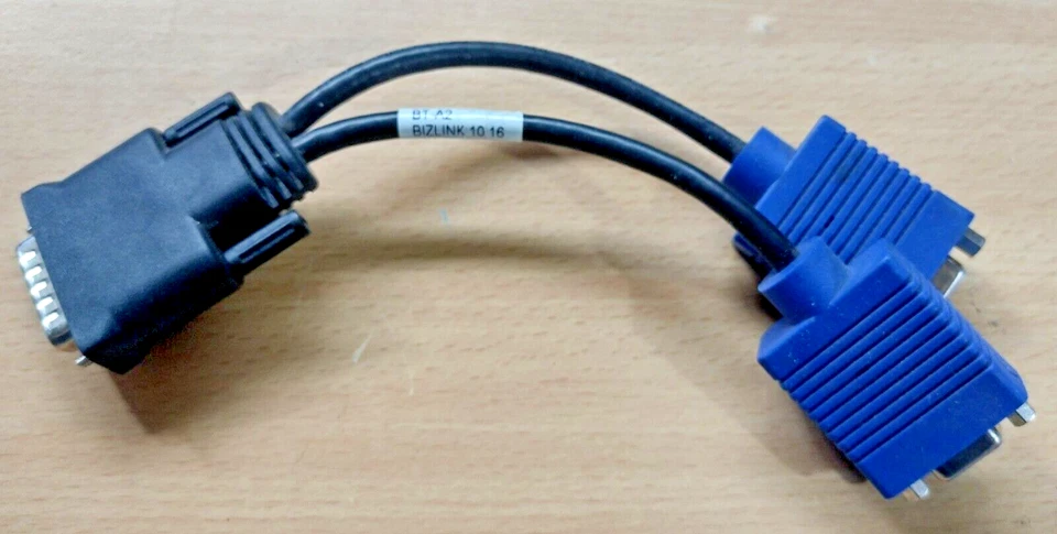 Bizlink 91004085 Adattatore da DMS-59 a Doppio VGA D-Sub Monitor Sdoppiatore Cavo Y - Immagine 1 di 1