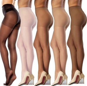 Sheer Tights Classic 15 Denier Size S - XXL in Various Colours new - Picture 1 of 18