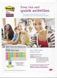 Super Sticky Post-It Notizen für Lehrer 2012 Print Werbung - Bild 1 von 1