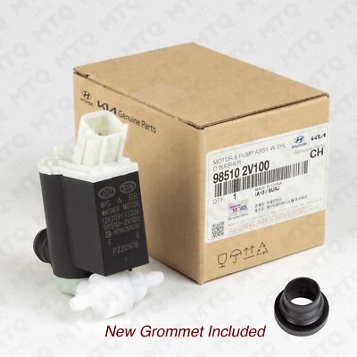 98510-2V100 Genuine Windshield Washer Pump compatible with Hyundai Kia - Imagem 1 de 4