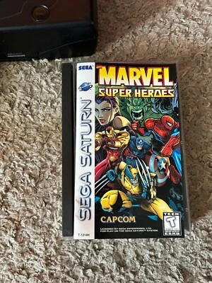 Marvel Super Heroes Sega Saturn*1997 w/ Registration Card*Tested & Works* - Image 1 of 4