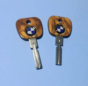 Pair Brown Blank Key For BMW Series 3 5 7 E31 E32 E34 E36 325 525 735 - Picture 1 of 1