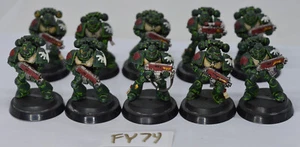 Warhammer 40k Space Marines, Erstgeborene, dunkle Engel, taktische Marines x10, #FY74 - Bild 1 von 4