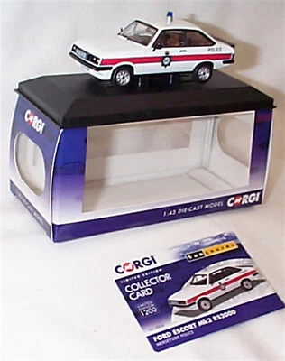 Corgi Vanguards VA14904 Ford Escort MK2 RS2000 Merseyside Police 1:43 Scale New - Image 1 of 2
