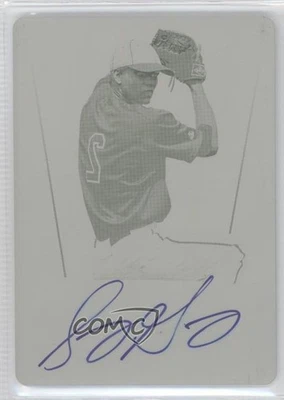 2011 Leaf Metal Draft Printing Plate Yellow 1/1 Sonny Gray #AU-SG1 Auto 0b0 - Image 1 of 3