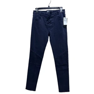 METAL MULISHA RAISE HELL MOTO PANT 7 Washed Black Denim Jeans Skinny Goth Grunge - Picture 1 of 8