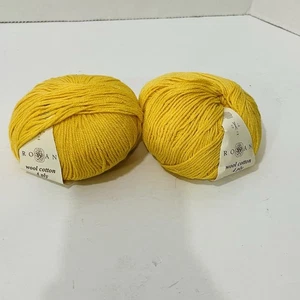 Rowan 4-fädig weiche Garnfarbe Butterwolle 2 Knäuel 50 g 191 Yard - Bild 1 von 5