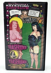 Teaserama VHS Tape Tempest Storm Betty Page Irving Klaw Something Weird - Picture 1 of 5