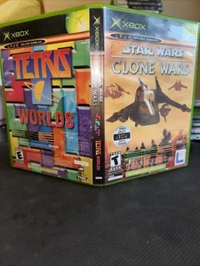 Star Wars The Clone Wars + Tetris Worlds Combo - Microsoft Xbox - Complete CIB - Picture 1 of 7