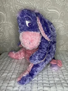 Disney Store Sugar Sweet Pink Purple Sparkle Eeyore Plush Large Stuffed 15” - Picture 1 of 6