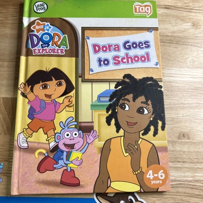 LeapFrog Tag Reading System Dora the Explorer Nick Jr Dora Goes to School - Image 1 of 2