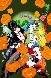 Harley Quinn X Elvira #1 Cover L Amanda Conner Limited Full Art Variant - Bild 1 von 1