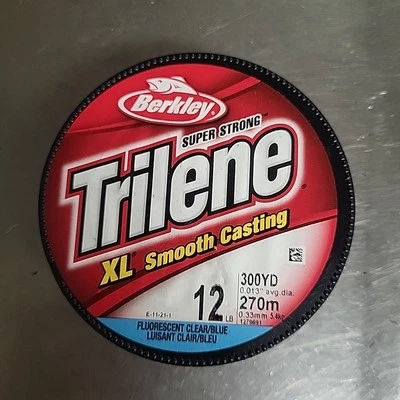 Berkley Trilene XL Fishing Line 12lb Test 300yds Fluorescent Clear Blue  - Image 1 of 2