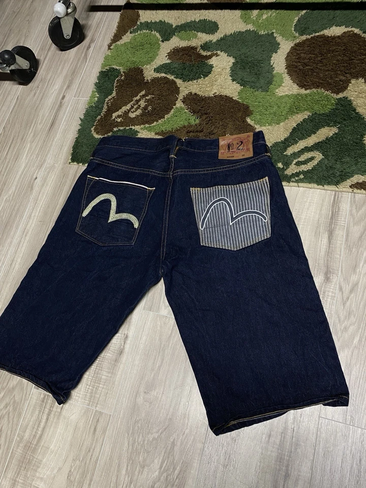 Evisu Vintage Japanese Denim Jeans Shorts Y2K Men’s Size 36 - Image 1 of 4