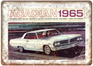 1965 Acadian Vintage Auto Ad Retro Look Metal Sign AN3456 - Picture 1 of 2