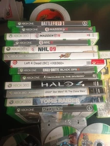 19 Xbox 360 And 1 Game Lot Left 4 Dead 1 And 2 Gun Halo 4 And Reach And More - Picture 1 of 7