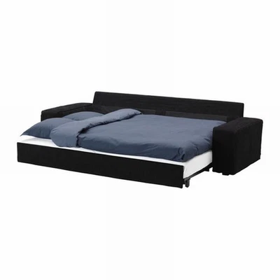 FUNDA de sofá cama IKEA KIVIK para sofá cama convertible de 3 asientos KIVIK TENO negro  Foto 1 de 4