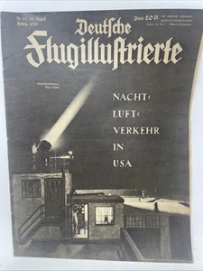 Deutsche Flugillustrierte Magazine 1934 Night Flying USA Wiley Post Winnie Mae - Picture 1 of 12