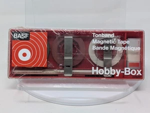 Kit de reparación de cinta magnética BASF Hobby Box accesorios vintage carrete a carrete SELLADOS - Imagen 1 de 6