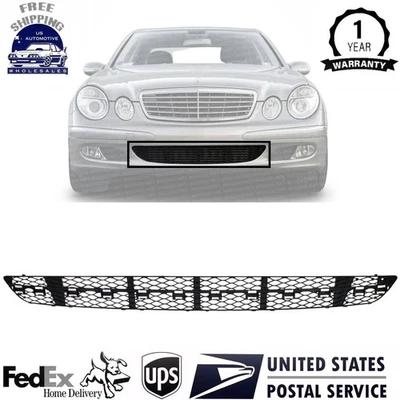 Front Bumper Grille Center Fits Sport Package  For 2003-2006 Mercedes Benz E320 Foto 1 de 4