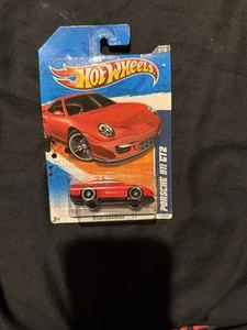 2011 Hot Wheels #119 Nightburnerz 9/10 PORSCHE 911 GT2 Red w/Black J5 Spokes B39 - Picture 1 of 3