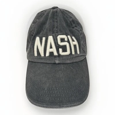 Nash Nashville Sombrero con Correa Gris OSFA Ajustable Bordado 6 Paneles Yunque Foto 1 de 4