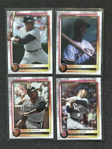 2022 Topps X Aaron Judge 4 Card Lot- Willie Mays, Willie McCovey, Ted Williams - Picture 1 of 2