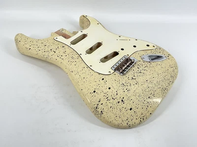 MJT Official Custom Vintage Aged Nitro Guitar Body Mark Jenny VTS Cream Splatter - Image 1 of 4