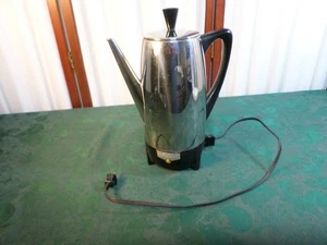 12 Tassen Vintage Farberware Superfast Edelstahl Elektrische Kaffeekanne - Modell 122 - Bild 1 von 12