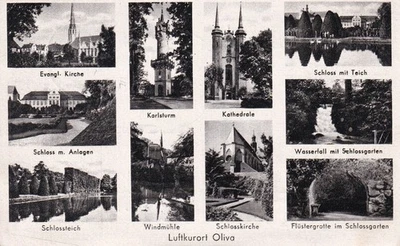 AK Danzig-Oliva, Zehnbildkarte - Bild 1 von 2