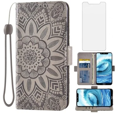 Funda de teléfono para Nokia 5.1 Plus/X5 con protector de pantalla de vidrio templado... 60% de descuento  Foto 1 de 4
